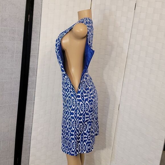 BRAND NEW KIM ROGERS SLEEVELESS LINEN INVISIBLE ZIP CLOSURE DRESS - Picture 9 of 16